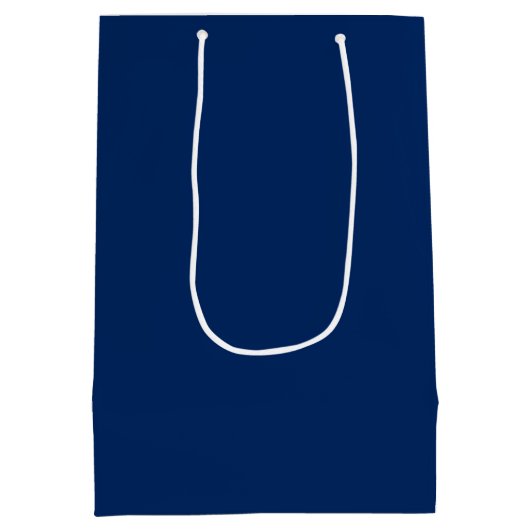 Nautical Wedding Anchor Navy Blue Medium Cadeauzakje (Achterkant)