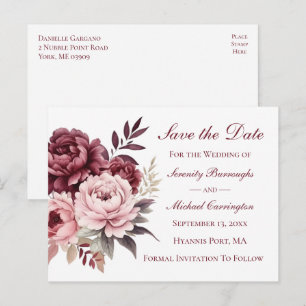 Nautical Wedding Anker Navy Blue Opslaan van de da Briefkaart