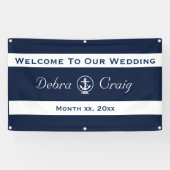 Nautical Wedding Banner 3' x 5' (Horizontaal)