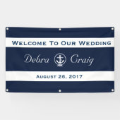 Nautical Wedding Banner 3' x 5' (Horizontaal)