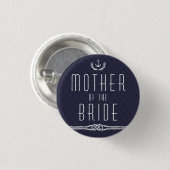 Nautical Wedding Buttons moeder of the Bride (Voorkant /achterkant)