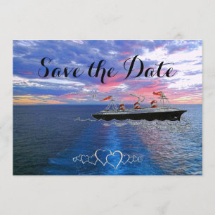 Nautical Wedding Cruise   Opslaan van de datum voo Save The Date