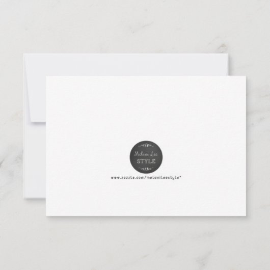 Nautical Wedding Hartelijk dank Notitiekaartje (Achterkant)