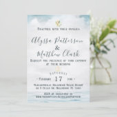 Nautical Wedding Invitation Kaart (Staand voorkant)