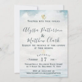 Nautical Wedding Invitation Kaart