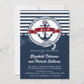 Nautical Wedding Invitation Kaart (Voorkant)