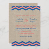 Nautical Wedding Invitation Kaart (Voorkant / Achterkant)
