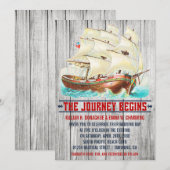 Nautical Wedding Invitations Kaart (Voorkant / Achterkant)