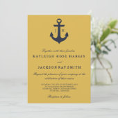 Nautical Wedding Invitations | Weddenschap Kaart (Staand voorkant)
