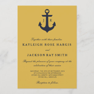 Nautical Wedding Invitations   Weddenschap Kaart