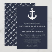 Nautical Wedding Invitations | Weddenschap Kaart (Voorkant / Achterkant)