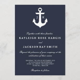 Nautical Wedding Invitations   Weddenschap Kaart