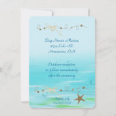 Nautical Wedding Invite Kaart (Achterkant)
