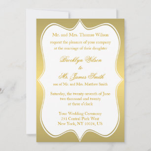 Nautical Wedding Inviting Gold Compass Kaart