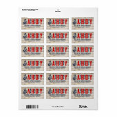  Nautical Wedding Labels (Full Sheet)