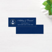 Nautical Wedding Navy Blue Registry Insert Kaart (Bureau)