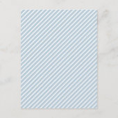 Nautical Wedding Postponement Card Insert Navy Informatiekaartje (Achterkant)