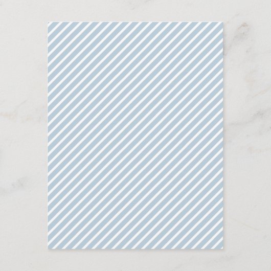 Nautical Wedding Postponement Card Insert Navy Informatiekaartje (Achterkant)