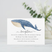 Nautical Wedding Reception Informatiekaartje (Staand voorkant)