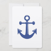 Nautical Wedding Rehearsal Dinner Invitations Kaart (Achterkant)