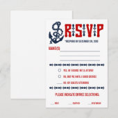  Nautical Wedding Response-kaarten RSVP Kaartje (Voorkant / Achterkant)