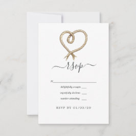Nautical Wedding RSVP Kaartje