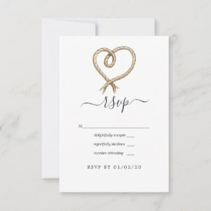 Nautical Wedding RSVP Kaartje
