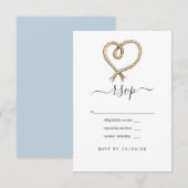 Nautical Wedding RSVP Kaartje (Voorkant / Achterkant)