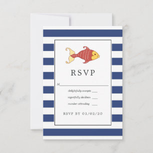 Nautical Wedding RSVP Kaartje