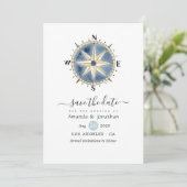 Nautical Wedding Save the Date (Staand voorkant)