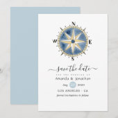 Nautical Wedding Save the Date (Voorkant / Achterkant)