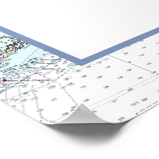 #Nautical #Wedding Seating Chart | Zuid-Florida Poster (Hoek)