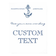 Nautical Wedding-teken | Aangepaste tekst | SJABLO