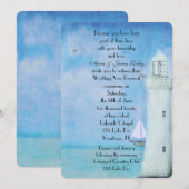 Nautical Wedding Vow Renewal Kaart (Voorkant / Achterkant)