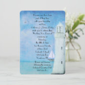 Nautical Wedding Vow Renewal Kaart (Staand voorkant)