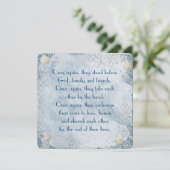 Nautical Wedding Vow Renewal Kaart (Staand voorkant)