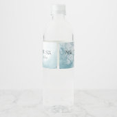 Nautical Wedding Water Labels Waterfles Etiket (Achterkant)