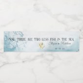Nautical Wedding Water Labels Waterfles Etiket (Enkel label)