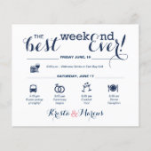 Nautical Wedding Weekend Itinerary (Voorkant)