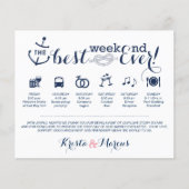 Nautical Wedding Weekend Itinerary (Voorkant)