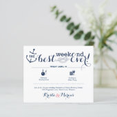 Nautical Wedding Weekend Itinerary 2 (Staand voorkant)