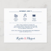 Nautical Wedding Weekend Itinerary 2 (Achterkant)