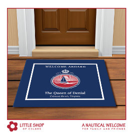 Nautical Welcome Aboard Sailboat Marine Rope Deurmat