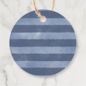 Nautical Whale Baby shower - Hartelijk dank voor t Bedankjes Labels (Achterkant)