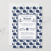 Nautical Whale Birthday Card Kaart (Voorkant)