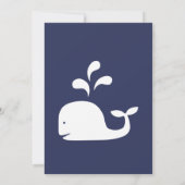 Nautical Whale Birthday Card Kaart (Achterkant)