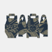 Nautical Whale Blue Baby shower Bedankdoosjes (Uitgevouwen)