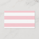 Nautical Whale Diaper Raffle Ticket (meisje) Informatiekaartje (Achterkant)