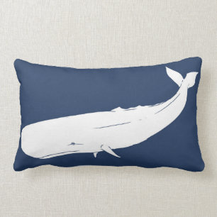 Nautical Whale Lumbar Pillow Kussen