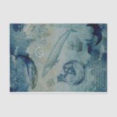  Nautical Whale Tissue Paper Tissuepapier (Voorkant)